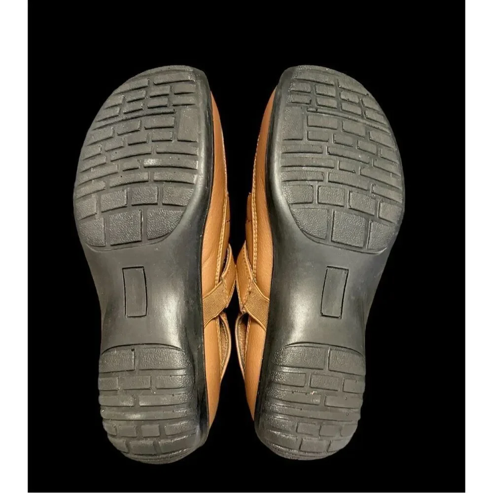 Easy Street Comfort Wave Sling Back Adjustable Flats Sx. 9.5W